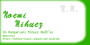 noemi mihucz business card